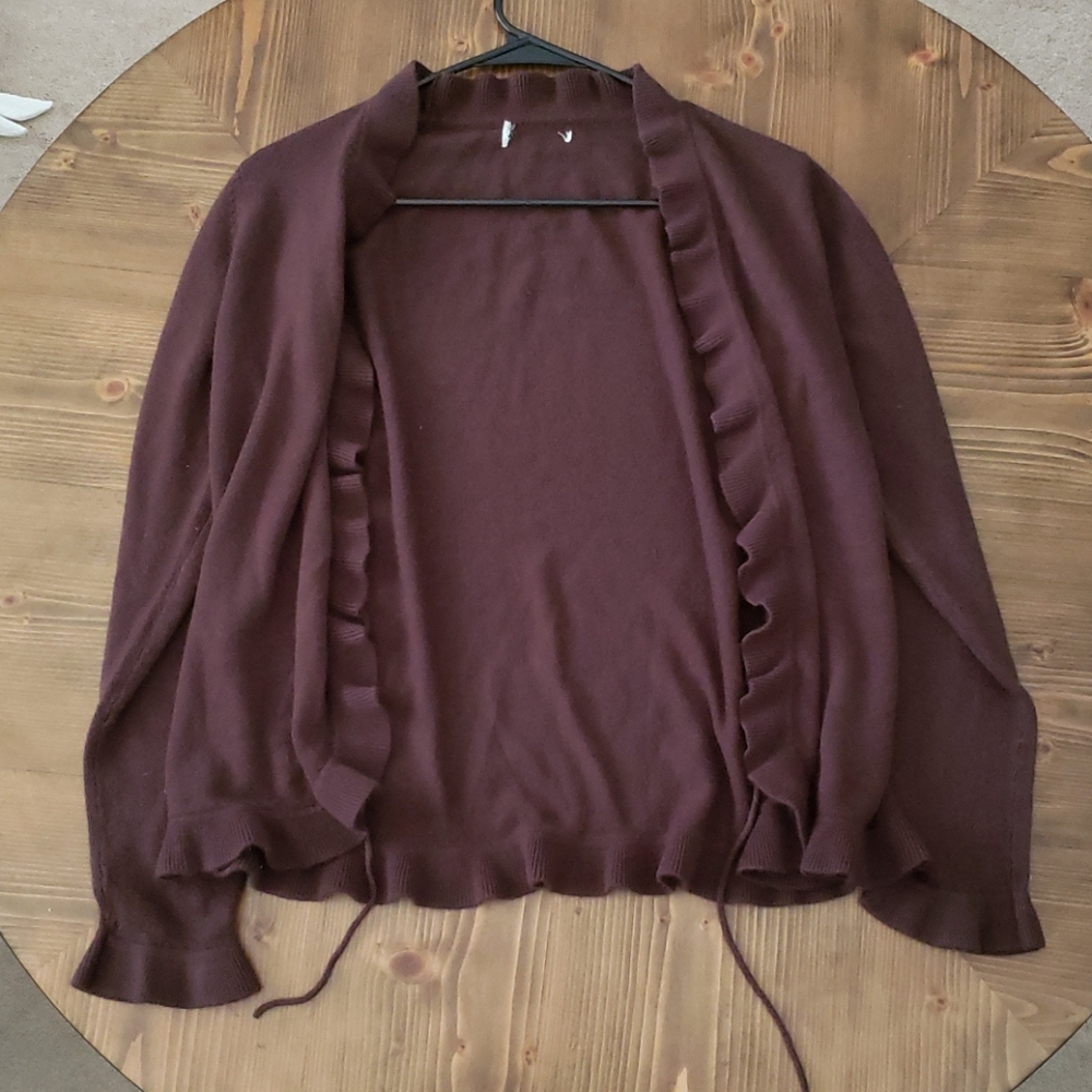 Brown cardigan